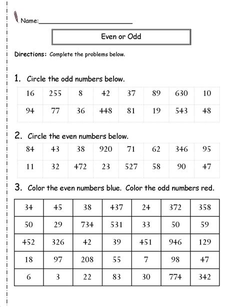 the sum of two odd and one even number is|Rules for Even and Odd Numbers (worksheets, .